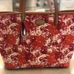 COACH Pink Poppy Tote